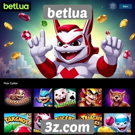 Variedade de jogos disponíveis no betlua